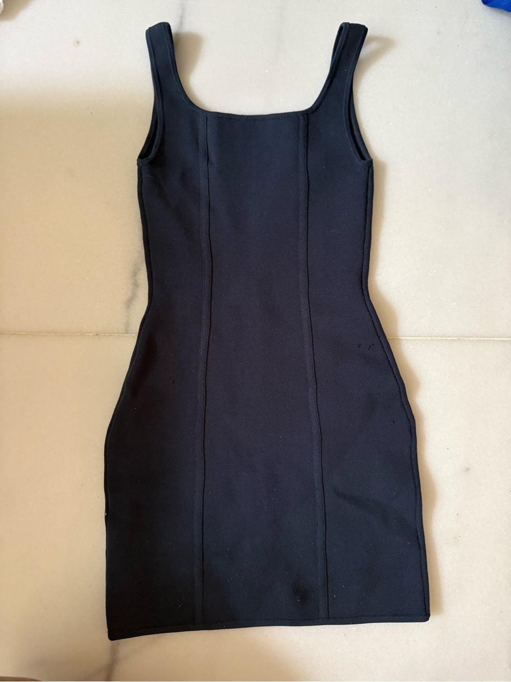 Babaton from Aritzia Black Sleeveless Mini Bodycon Dress